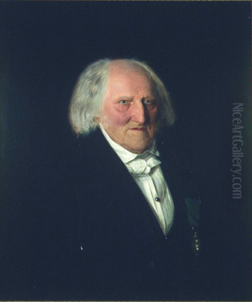 Maleri. Portrett av Steenstrup. - view 1