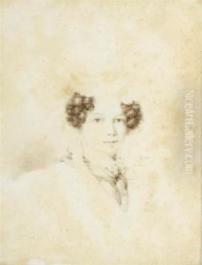 Portrait de la comtesse Louise de Rayneval agee de 6 ans, nee Louise Bertin de Vaux by Adele-Rosalie Collart-Dutilleul, comtesse Mollien