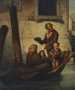 A Peasant family on the Venetian Canal