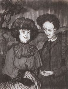 Illustration for Roman Jaworski's "History of Maniacs" by Stanislaw Ignacy Witkiewicz (Witkacy)