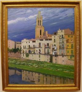 El riu Onyar al seu pas per Girona by Santiago Rusinol i Prats