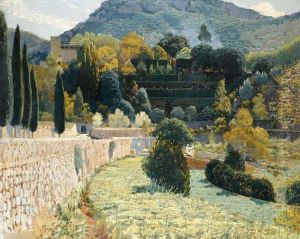 Terraced Garden in Mallorca, 1904 by Santiago Rusinol i Prats