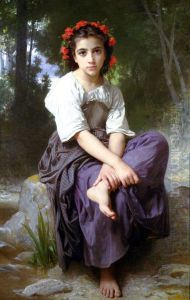 Au bord du ruisseau by William-Adolphe Bouguereau