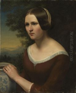 Kvinneportrett by Hedevig Lund