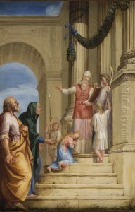 Presentation de la Vierge au Temple by Jacques Stella