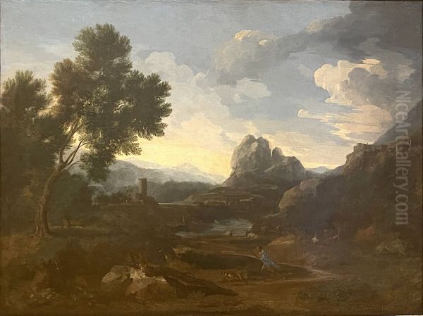 Paysage aux chasseurs - view 1