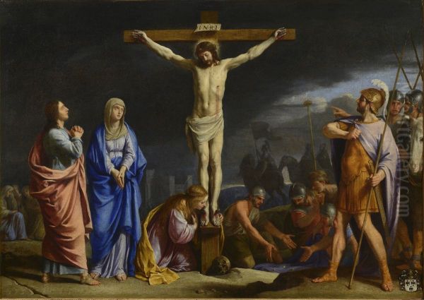 Crucifixion avec la Vierge, saint Jean, sainte Madeleine devant les soldats romains - view 1