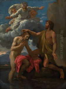 The Baptism of Christ by Nicolas Poussin