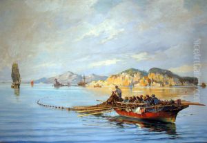 Fishing-Boat with Fishermen.
