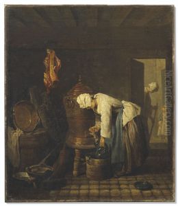 Der Brunnen by Jean-Baptiste-Simeon Chardin