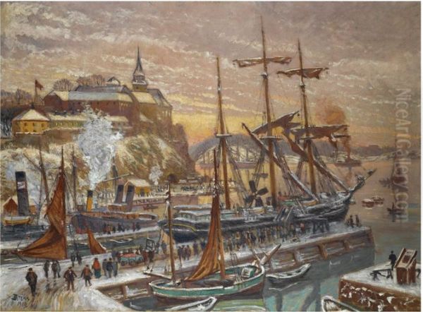 (Akershus Harbour, Oslo - view 1