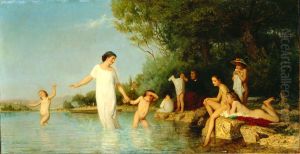 Bathers by Albert Anker