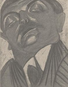 Portret Romana Jaworskiego by Stanislaw Ignacy Witkiewicz (Witkacy)