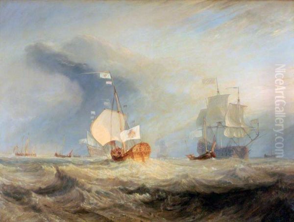 Van Tromp's Barge Entering the Texel, 1645 - view 1