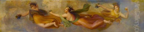The Horae, or Seasons (anciently supposed to be three), Diffusing Their Several Productions - view 1