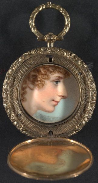 A Lady with Light Brown Hair Worn in Ringlets - view 1