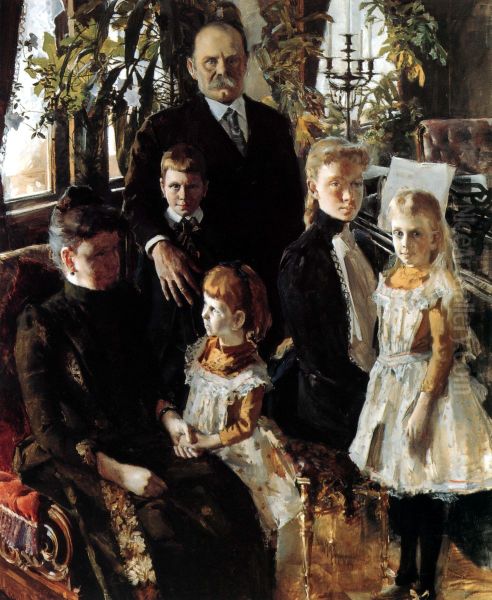 Antti Ahlstrom with his family - view 1