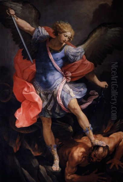 Archangel Michael defeats Satan - view 1