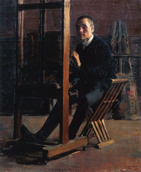 Self-Portrait at the Easel - view 1
