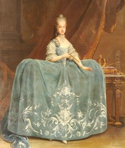 Portrait of Maria Carolina of Austria by Martin Van Meytens