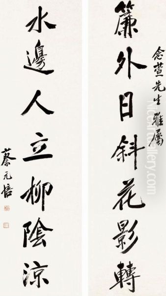 Calligraphy Couplet - view 1