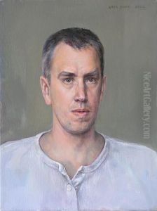 Self-portrait in a white shirt