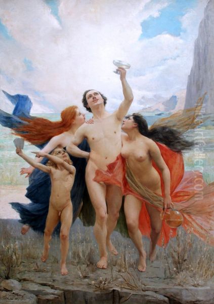 The youth tempted by the vices - view 1