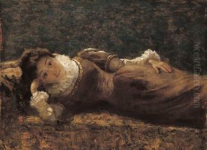 mujer gitana by Pedro Lira Rencoret