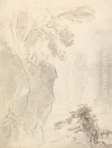Landscape with Gorge and Cattle