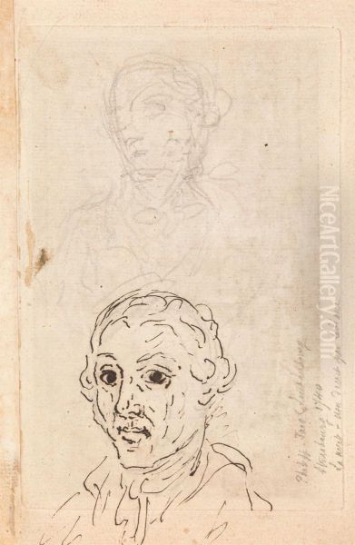 Drawing Study of a Man - view 1