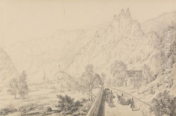 The Ruins of the Nunnery of Seben near Klausen, 27th Oct.r 1840 - view 1