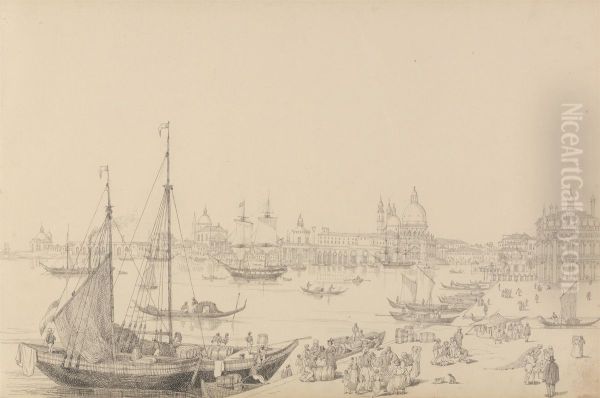 View from Daniele's Hotel on the Riva degli Schiavoni 8th Nov.r 1840 - view 1