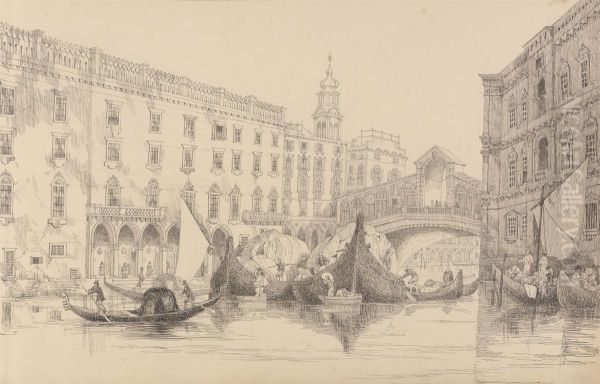 The Rialto - Venice 8th Nov.r 1840 - view 1