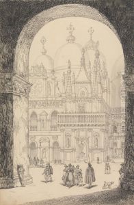 View of the back of San Marco 11.th Nov.r 1840 by Sir Charles D'Oyly, 7th Baronet