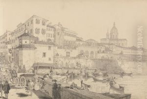 View of Casino Pecori on the Lung Arno, Residence of Sir Charles D'Oyly at Florence. 1st May 1842 View of Casino Pecori on the Lung Arno, Residence of Sir Charles D'Oyly at Florence. 1st May 1842
