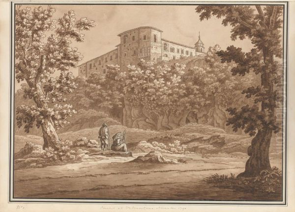 Convent at Valmontone. November 1790 - view 1