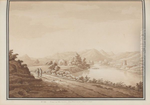 View on the river Vulturnus, Sept.r 1790 - view 1