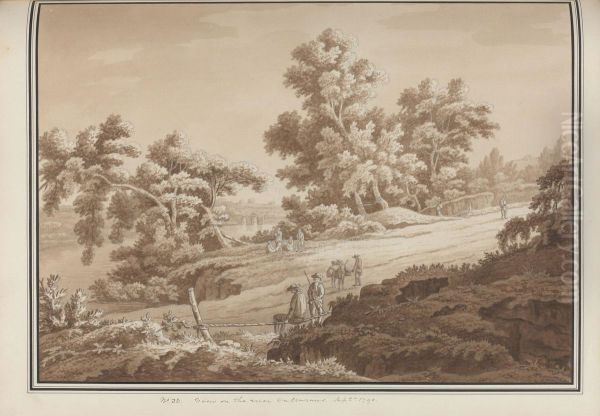 View on the river Vulturnus, Sept.r 1790 - view 1
