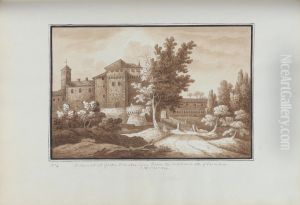 A Convent at Grotto Ferrata, near Rome, the supposed site of Tusculum by Sir Richard Hoare, 2nd Baronet