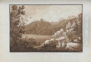 The Lake of Nemi called Speculum Diane by Sir Richard Hoare, 2nd Baronet