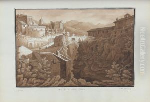 At Tivoli, near Rome by Sir Richard Hoare, 2nd Baronet
