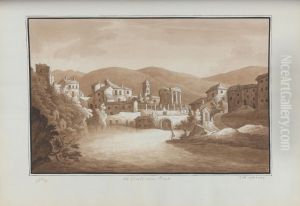 At Tivoli, near Rome by Sir Richard Hoare, 2nd Baronet