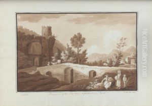 Remains of the Claudian Aqueduct near Tivoli by Sir Richard Hoare, 2nd Baronet