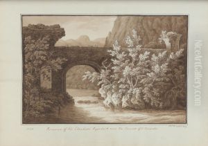 Remains of the Claudian Aqueduct near the Convent of S. Cosimato by Sir Richard Hoare, 2nd Baronet