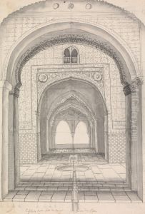 Entrance of the Torre de las dos Hermanas in the Alhambra by Henry Swinburne