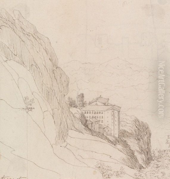 Landscape of Buildings Along a Cliff - view 1