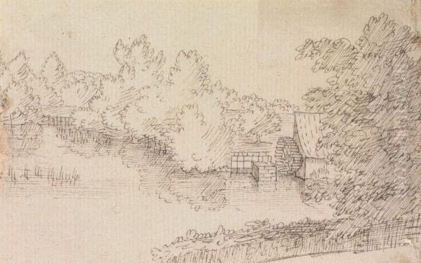 Landscape, with Watermill and River - view 1