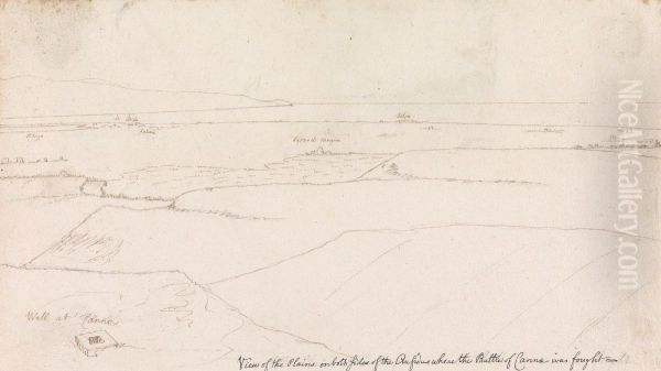 View of the Plains on Both Sides of the Ofanto River, Where the Battle of Cannae was Fought - view 1