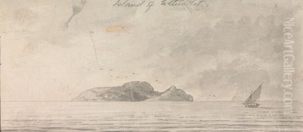 View of an Island with Sailboat - view 1