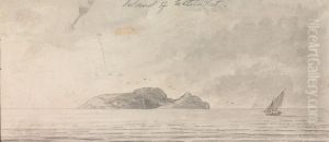 View of an Island with Sailboat by Henry Swinburne
